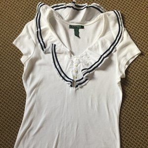 Ralph lauren ruffle top